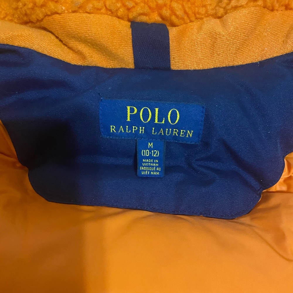 Ralph Lauren boys winter parka. Fur around hood is removable on both. size 10-12